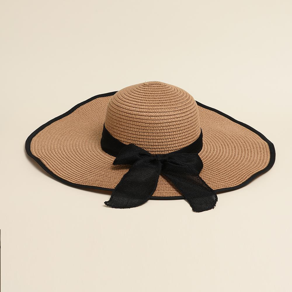 New Summer Women's Boater Beach Hat Female Casual Panama Hat Lady Classic Flat Bowknot Straw Sun Hat Women Gift