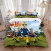 Fireman Sam Rescue Mission Print 3Pcs Bedding Setduvet Cover With 2 Bedropillowcase Home Birthday Gift