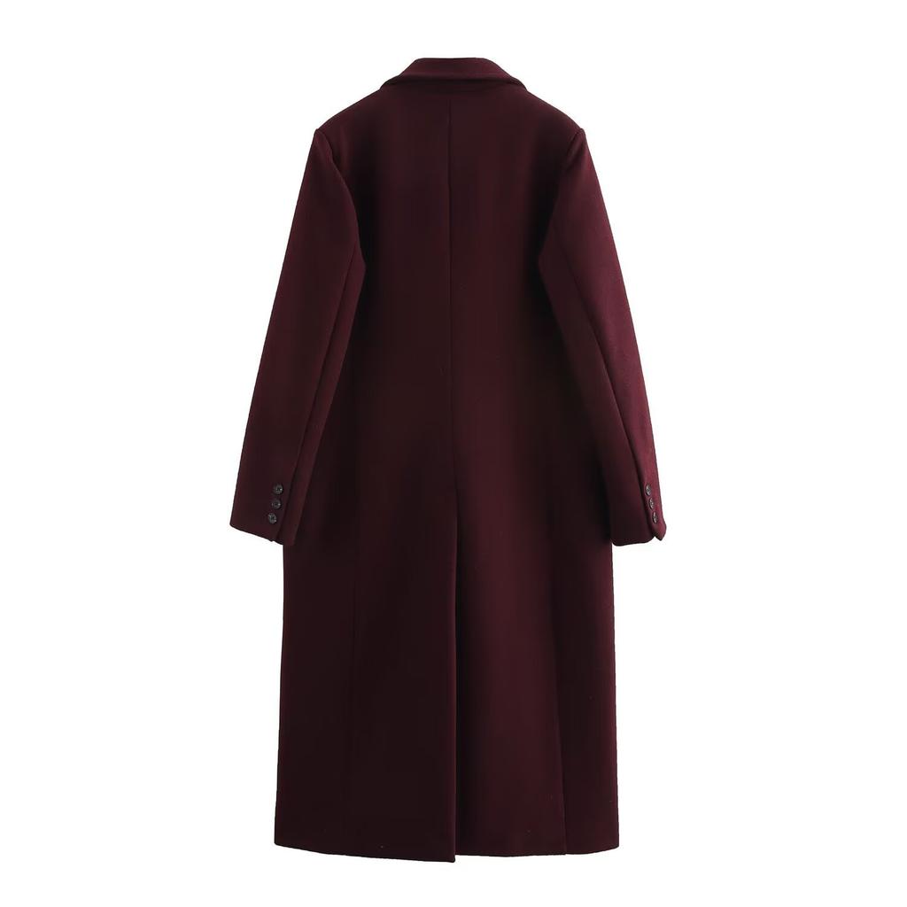 European and American style, new women's clothing, versatile, fashionable and fashionable blended coat coat 9231756