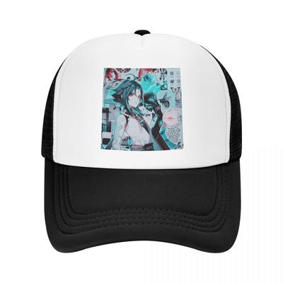 Cool Kaeya Genshin Impact Trucker Hat Women Unisex Personalized Adjustable Adult Anime Game Baseball Cap Summer Hats Snapback Caps
