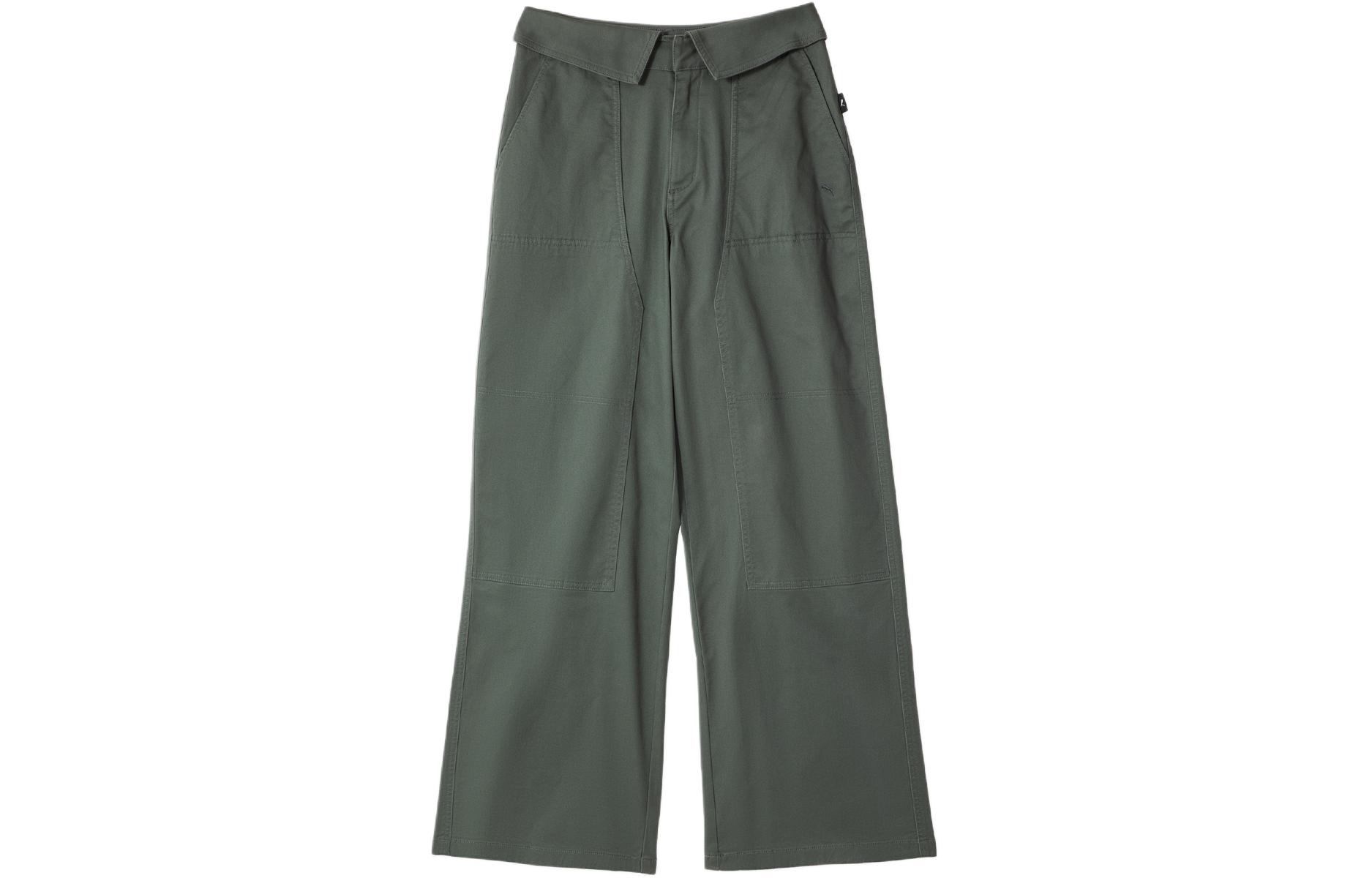PUMA D WOVEN Casual Pants Women s Mineral Gray 627753-80 L