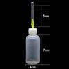 3pcs 50ml Transparent Polyethylene Needle Dispenser Bottle for Rosin Solder Flux Paste plus 3 Needles