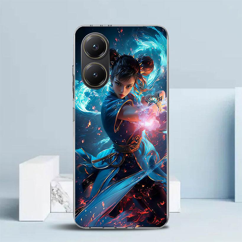 Game S-Street F-FighterS Soft Cover for Xiaomi Poco F7 Ultra X7 X6 X5 Pro M7 Phone Case Redmi 15 15C 13 13C 12 12C 10 10C Print