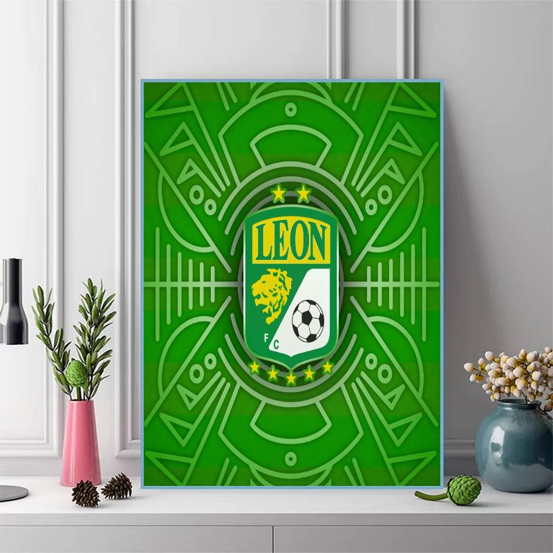 Club León 100% Round Full Drill 5D DIY Diamond Painting Embroidery Cross Stitch Rhinestone Décor