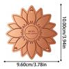 Bird Bath Copper Disk 0.6mm Thick Flower Shape Water Purifier Plate 3 Point Support for Outdoor Garden Patio Lawn Fountain