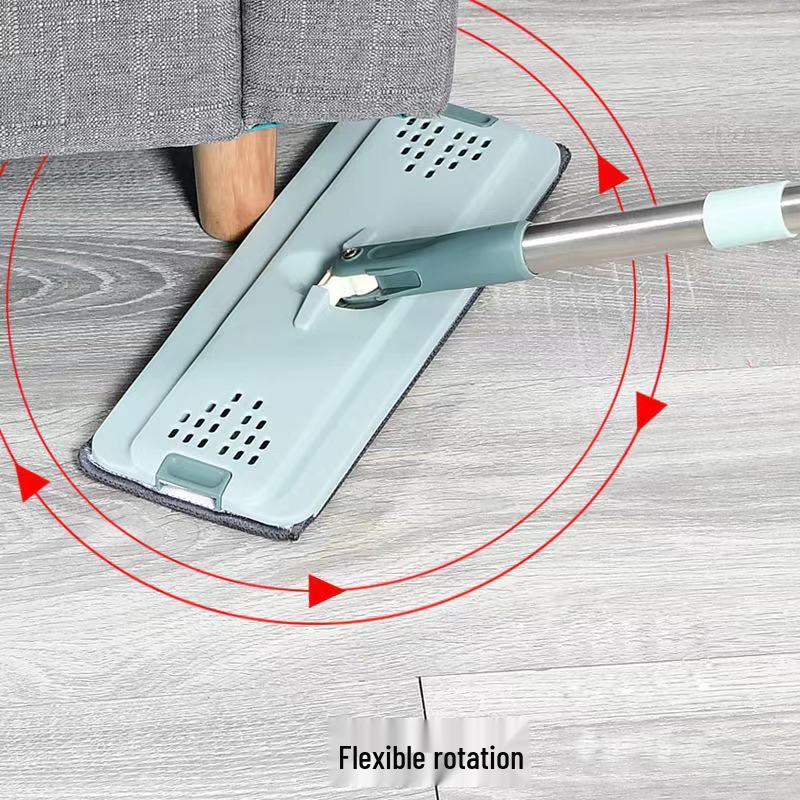 Hands-Free Flat Mop with Easy Clean Bucket