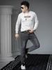 European Style Trendy Letter Print Sweatshirt for Men, Autumn 2025 New Long-Sleeve Crew Neck Casual Top