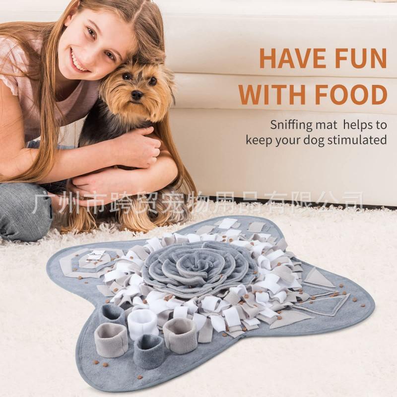 Dog Cat Snuffle Mat Mental Stimulation Stress Relief Durable Washable Indoor Outdoor Pet Toy