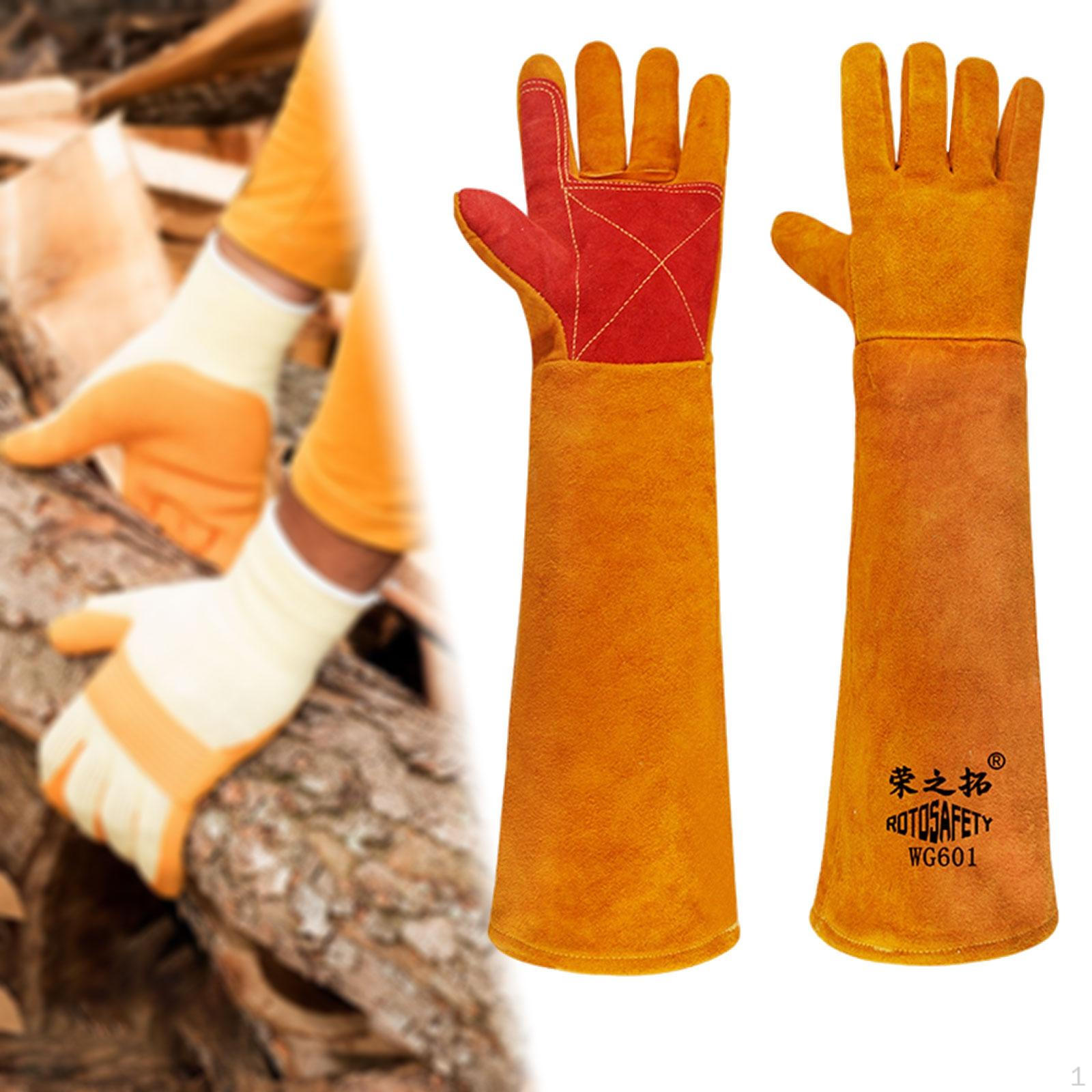 

Перчатки для работы с животными Защита от укусов для сварки Царапины кошек Животные Orange