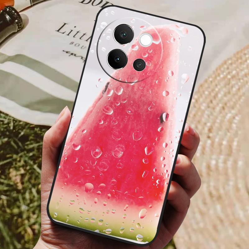 For VIVO V40 Lite 5G Case Soft Silicone Cover Black Bumper TPU For Vivo V40 Lite 5G Phone Cases V40Lite Shockproof Back Covers