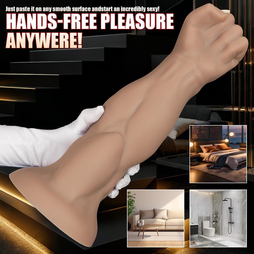 Large Arm Shaped Anal Plug Soft Body-safe Silicone Anal Trainer For Men Women