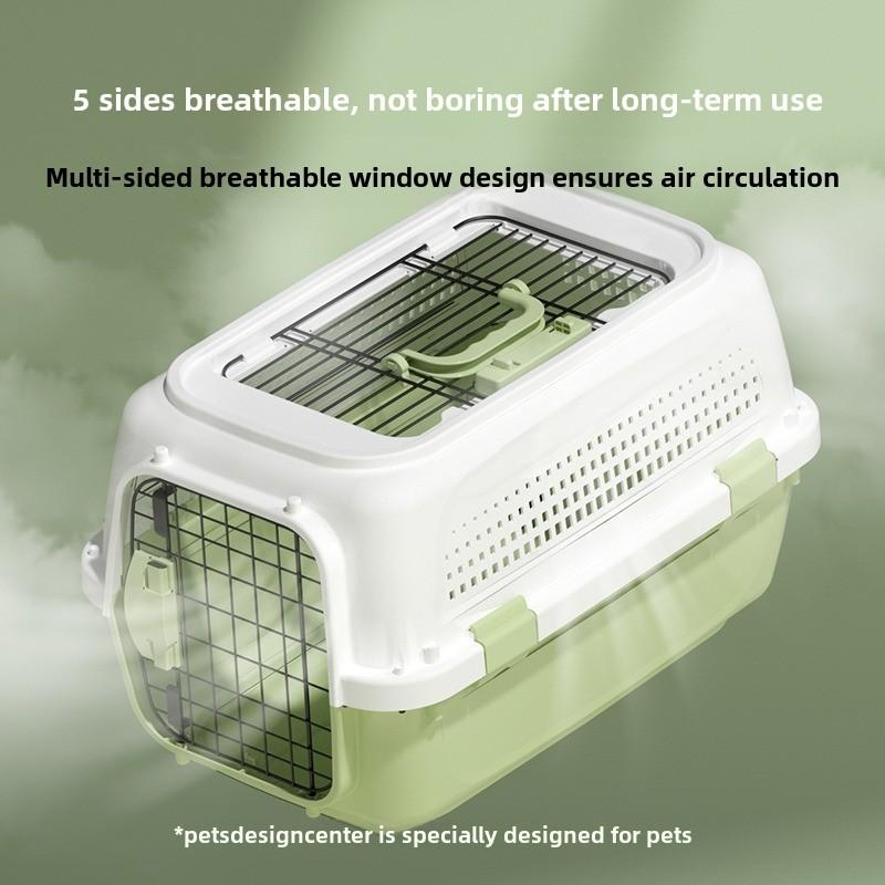 Cat Air Case Cat Cage Check Case Pet Breathable Suitcase Large Capacity Dog Portable Car Space Capsule