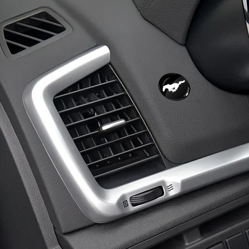 2025 Car Lock Keyhole Stickers Door Lock Protect Car 3D Stickers For Ford Mustang 2005 2006 2007 2008 2009 2016 2017 GT Guitar Eleanor Pickguard