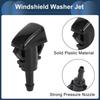 INFINAUTO Jeep Patriot 2008-2016 Främre Vindrutespolarmunstycke Slanganslutning Packning Nr.05303834AB Plast Svart