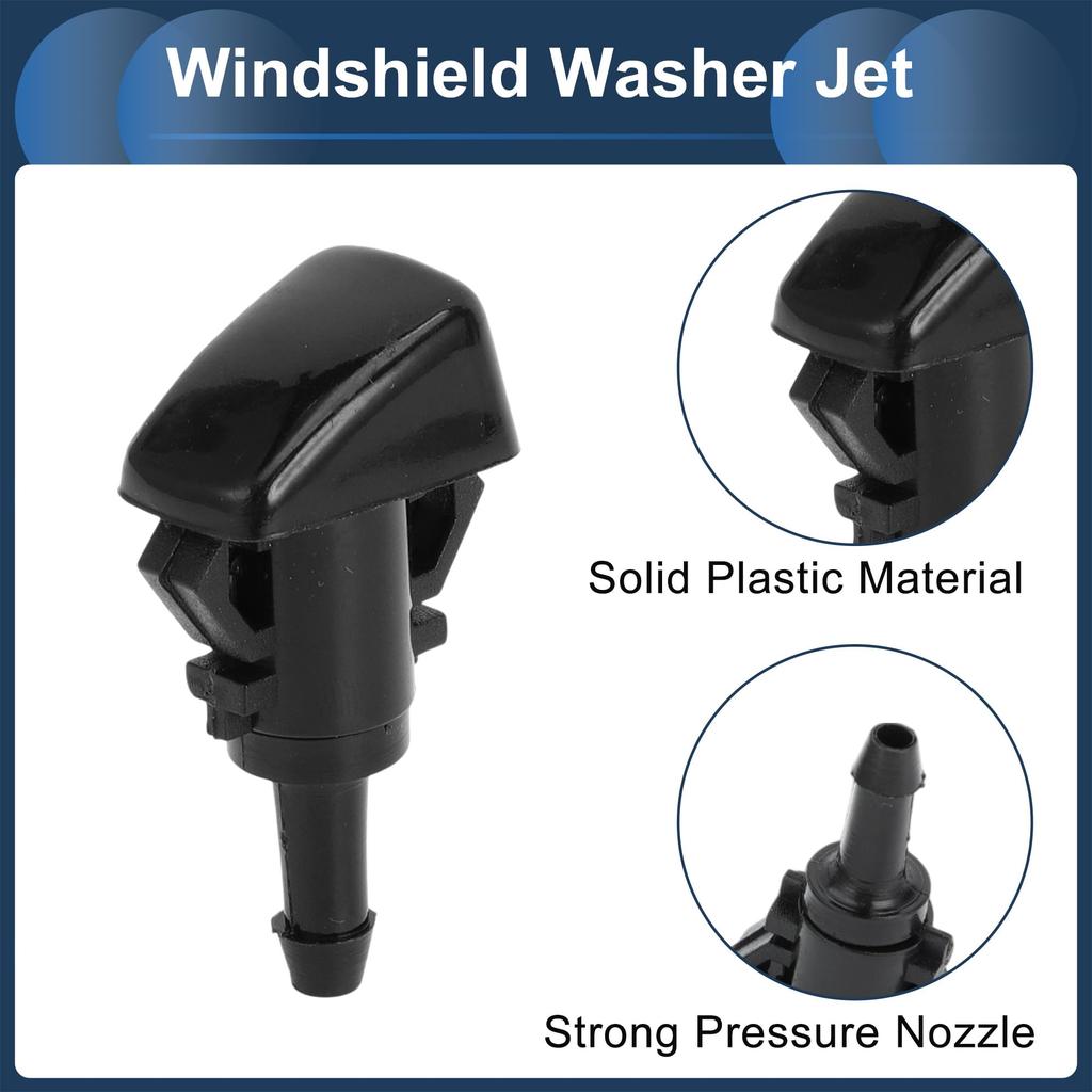 INFINAUTO Jeep Patriot 2008-2016 Främre Vindrutespolarmunstycke Slanganslutning Packning Nr.05303834AB Plast Svart