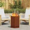 Smoke Free Fire Pit Brown 38 X 38 X 51 Cm Weatherproof Steel