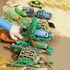 Pterosaur Transforming Aircraft Dinosaur Transformer Toys With 12 Mini Dino Figures & 8 Toy Cars For Kids Birthday Gifts