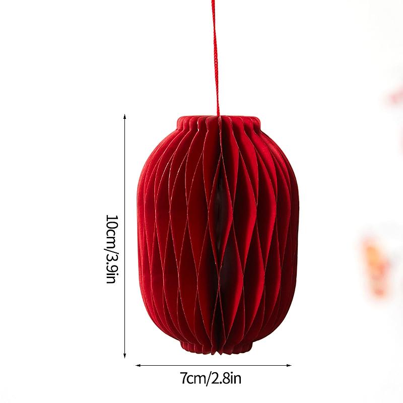 1PC Unfolding Hung Modern Aesthetics Spring Festival Origami Lantern Balcony Eastern Tradition Decorative Magnetic Living Room
