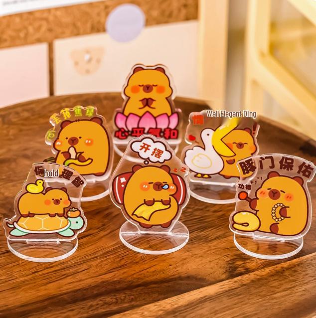 Capybara Keychain - Cute DIY Stationery Gift for Student Graduation or Children's Reward