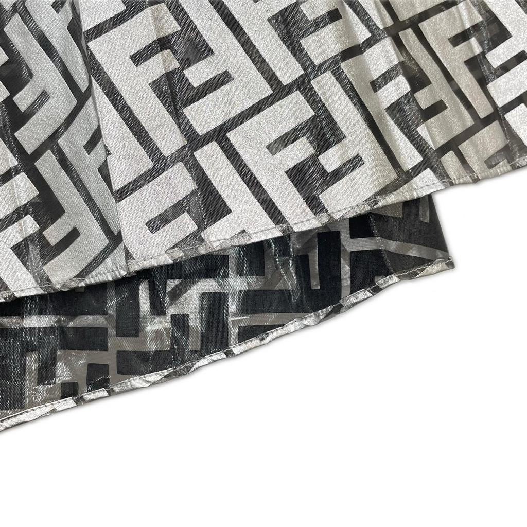 Fendi Nicki Minaj Long Skirt Silver Women 38 Used