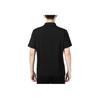 Skechers Solid Color Letter Print Short Sleeve Polo Shirt Men Tops Black P122M053-0018