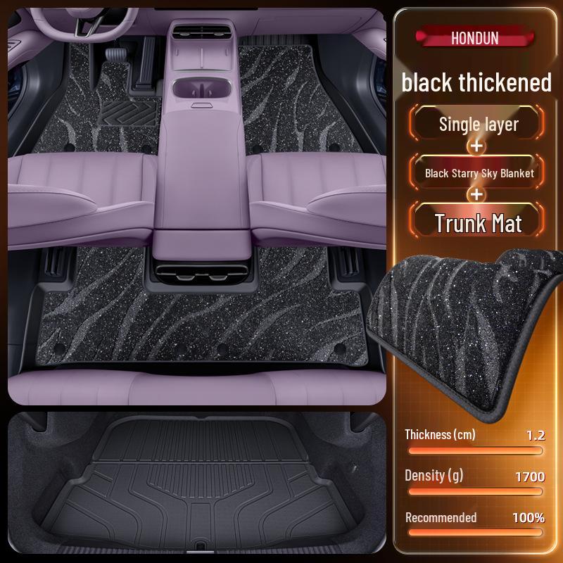 Dark Blue TPE Floor Mats for L06 - 2026 Car Interior Accessories