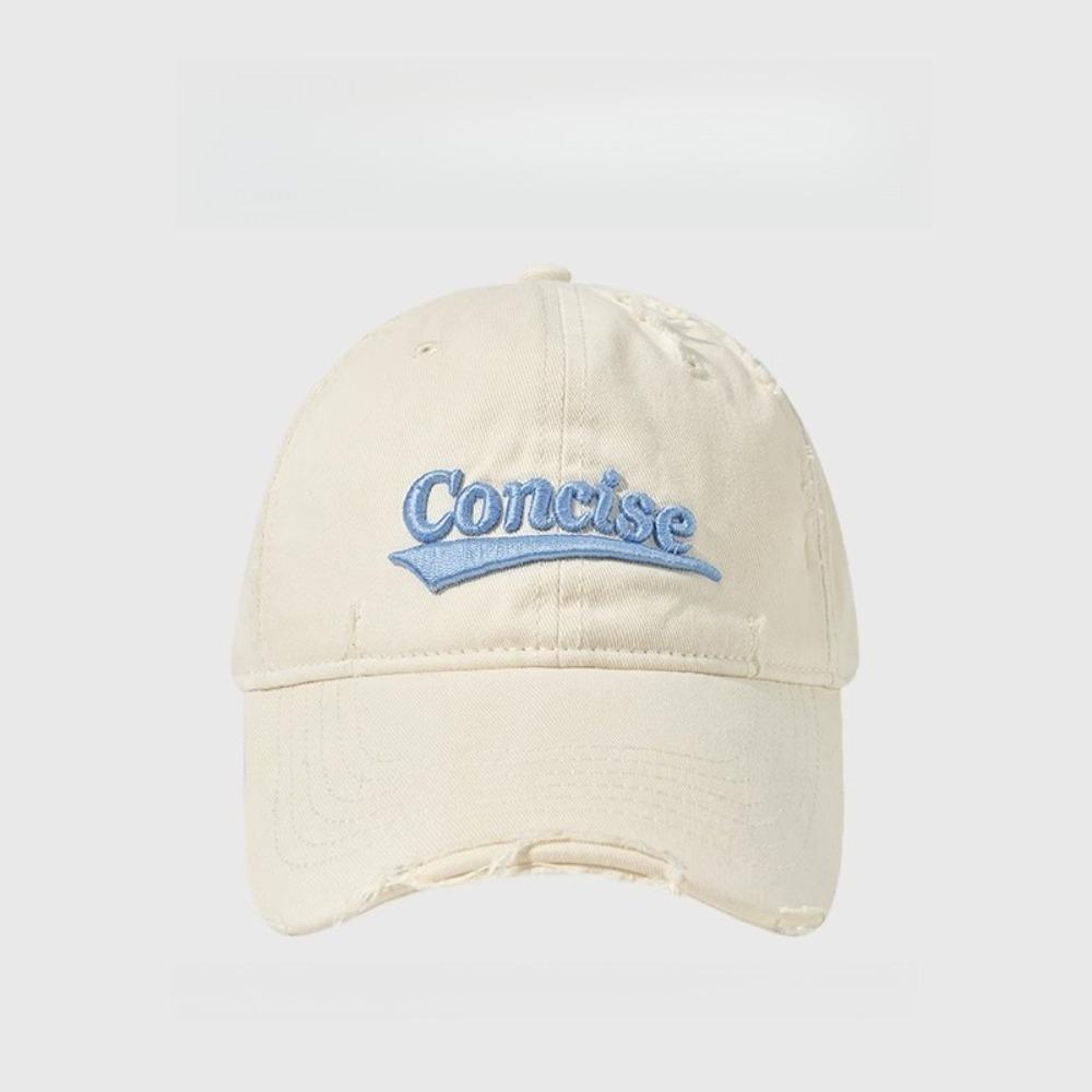 Women'S American Vintage Distressed Oversized Fit Baseball Cap, For Women Outdoor Daily Wear, Breathable Adjustable