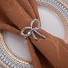 6 Pieces Zinc Zinc Zinc Alloy Metal Napkin Holder Elegant Napkin Buckle Tissue Ring  Western Restaurant