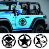 Car Stickers Vinyl Decal Army Star Sticker For JEEP Wrangler and All Other 4x4 Models Accessories Decoration