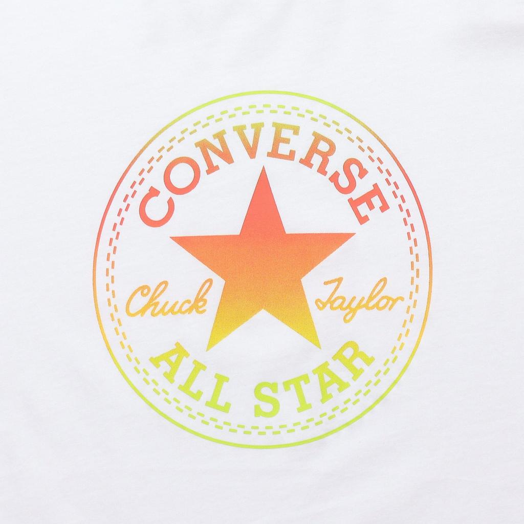 (WMNS) Converse Ombre Chuck Patch Crew T-Shirt Asia Sizing 'White Yellow' Women's 10017088-A01