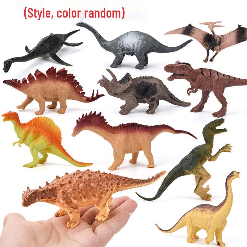 17cm Squeeze-Proof Soft Rubber Dinosaur Toy - Realistic Model for Kids
