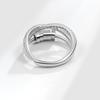 Hip Hop Style Ins Design Double-layer Rotating Beads Relieve Pressure Anxiety Unlimited Adjustable Men's and Women's Ring