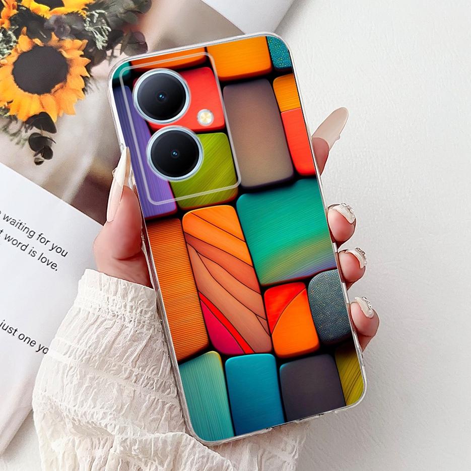 For Vivo Y78 Plus 5G Case V2271A New Luxury Painted Cover Soft Slim Phone Case For Vivo V29 Lite V29LIte V2244 Y78+ Fundas Coque