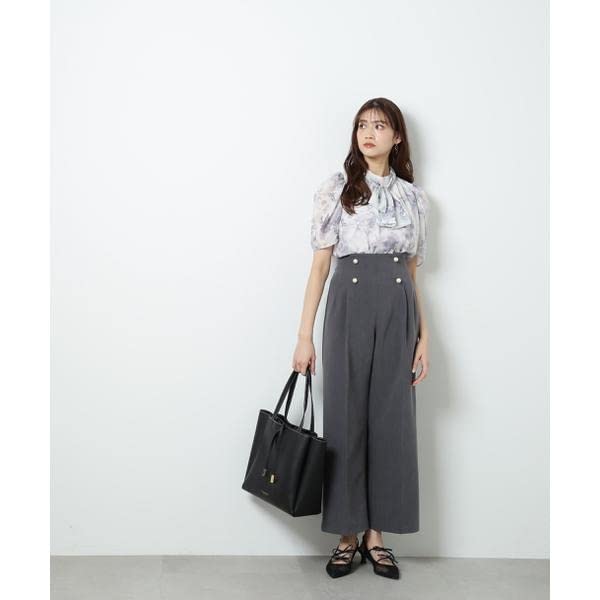 Jill by Jill Stuart Pearl Button Wide Pants