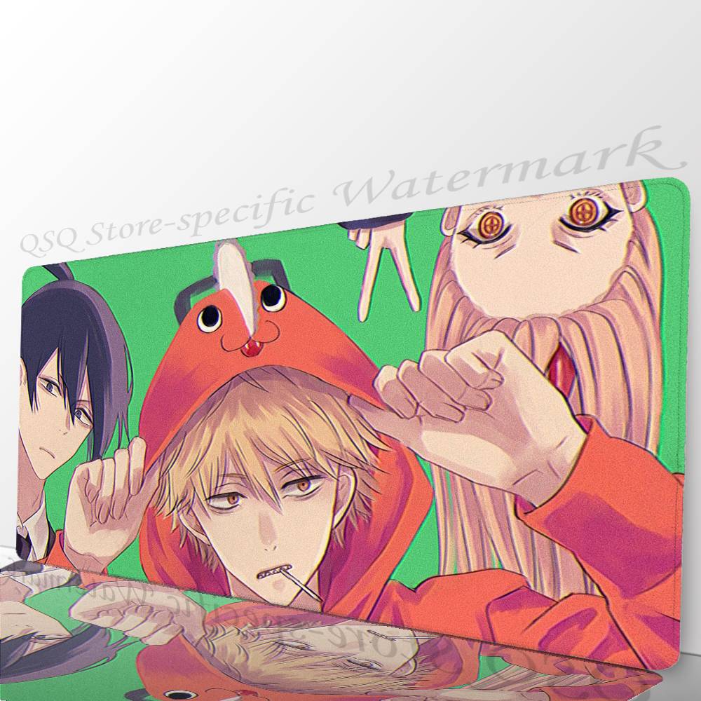Denji Anime Chainsaw Man Mousepad Mouse Mat Desk Mat With Pad Gaming Accessories Prime Gaming XXL Keyboard Pad Padding Mat