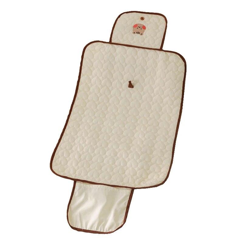 

Детские подгузники, складные пеленальные подушечки для новорожденных, чехлы из хлопка, водонепроницаемые, медведь, кролик, пеленальная подкладка для кроватки, детская коляска, портативная 50*70 см 50x70cm