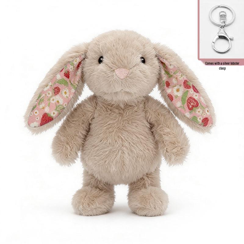Plush Rabbit Keychain Charm: Cute Backpack Pendant & Doll Gift for Girls