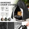 Waterproof Hanging Egg Chair Cover with Zipper Storage Bag, Windproof Dust Protector for Single or Double Seat Garden Patio Furniture