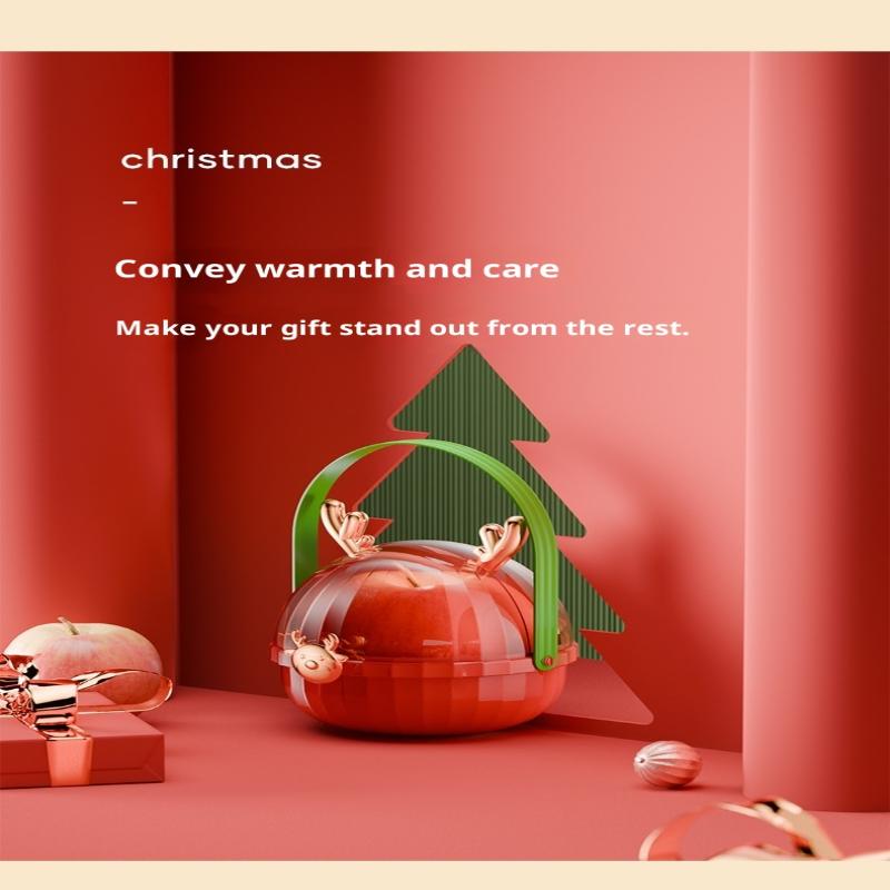 Creative Christmas Apple Box Christmas Eve Apple Handbag Elk Peace Fruit Box Christmas Gifts