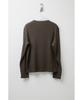 HATCHINGROOM Rolling Tee Rib Deep Brown