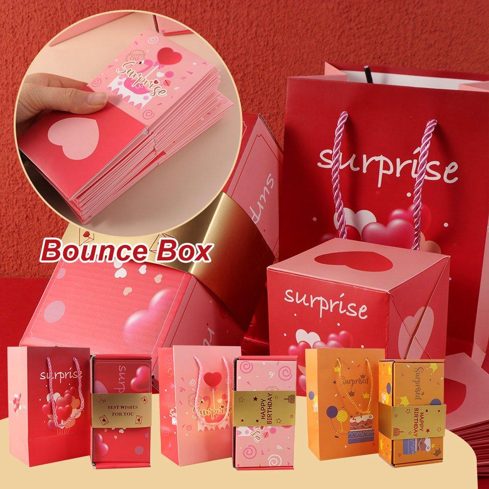 Pop Up Surprise Surprise Bounce Box Luxury Money Box Creative Cash Explosion Gift Box Valentine