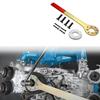 Pulley Removal Tool Kit for EJ Engine Repair 499977000, Holding Wrench with Spacer Piece and 8 Mounting Bolts for Crank Pulley and Timing Service