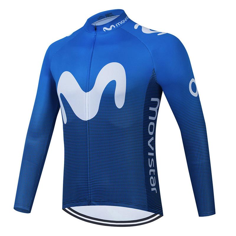 2026 Movistar Team Lange Mouw Wielertruien Ropa Ciclismo Maillot Fietskleding Ademend Mtb Fiets Wielerkleding