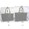 Large capacity tote bag, medium size 48*27cm/large size 54*29cm, multi-color fashionable handbag
