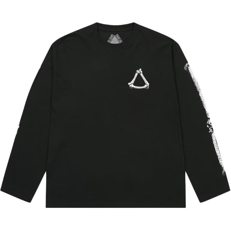 Palace Tri-Bone Long-Sleeve Black Unisex Tops P29LS034