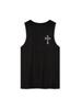 LA MAISON STUDIO Unisex Cable Cross Rivet Sleeveless Top Black (Fcf2Ts427M)