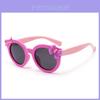 Kids Cat Eye Sunglasses With Soft Silicone Frames Uv400 Polarized For Summer Fun