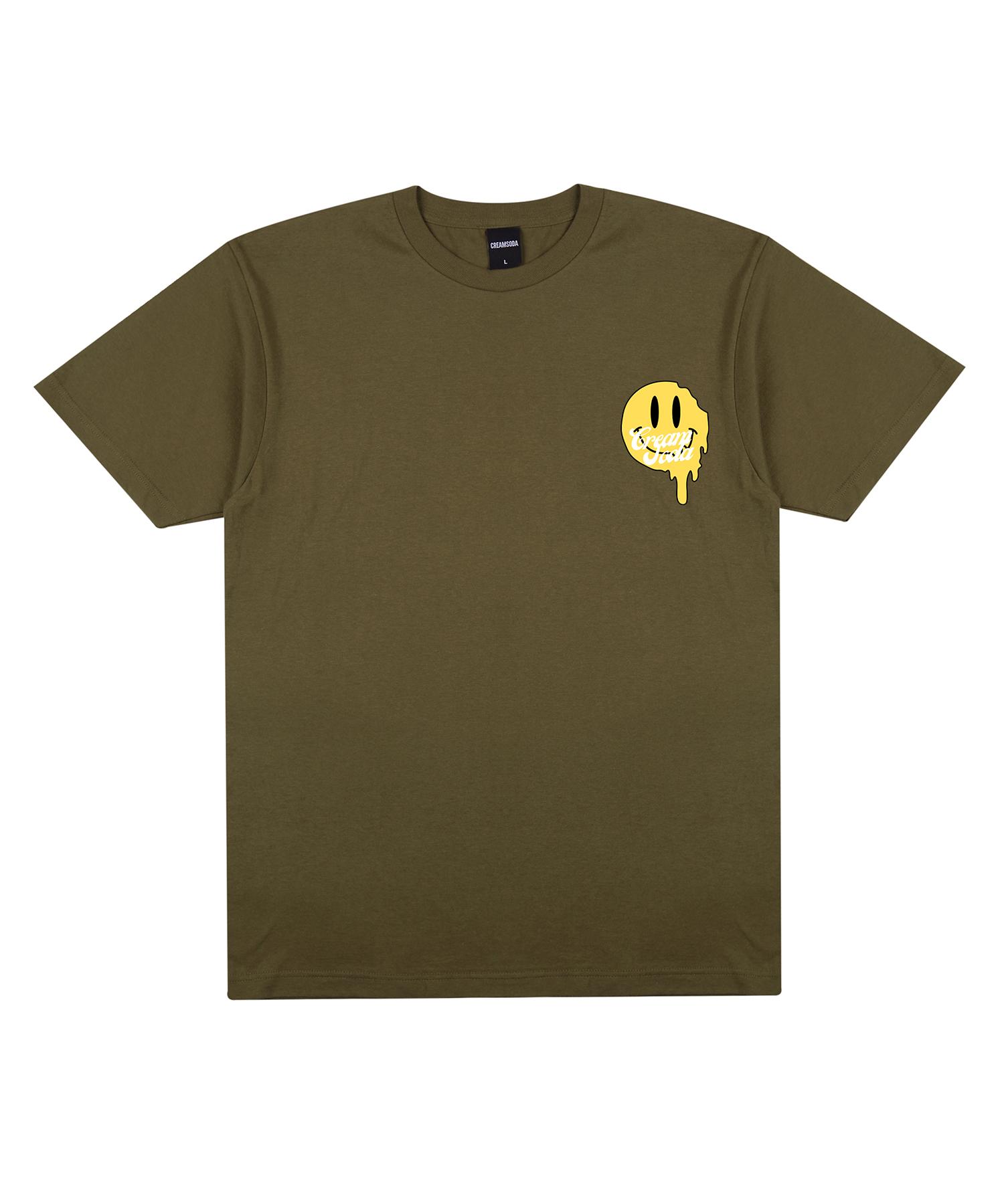 Cream Soda Lab Lab Smile Flow Short Sleeve T-Shirt Olive Xxl