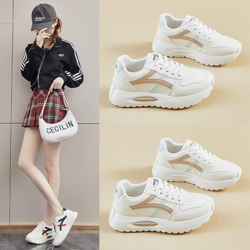 The new female Forrest Gump shoes in spring are heightened and soft, suitable for students to run and shoot on the street