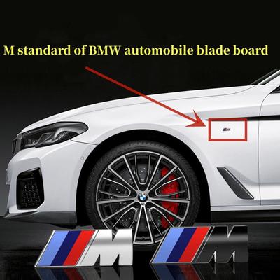 2 Τεμάχια Εφαρμόσιμο σε BMW M-standard Πλαστικό ABS Σήμανση Πλευρικό Σήμα Φτερού Μοντέλα Σειράς 1/3/5/7 Σήμα Ουράς Σπορ M-standard X1X3X5m.